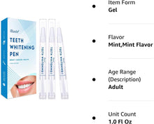 Load image into Gallery viewer, Teeth Whitening Pen - 3 Pens, Effective &amp; Painless Whitening, Perfect for Sensitive Teeth, No Sensitivity, Travel-Friendly, Natural Mint Ingredient
